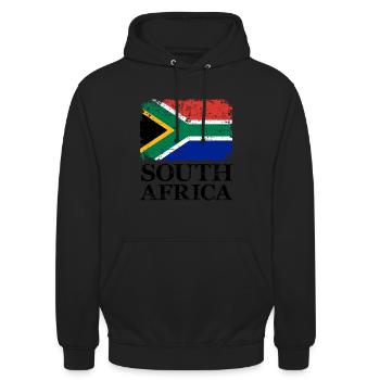 Südafrika - Unisex Hoodie - Schwarz - Vorne - Alina (178cm) & Michal (187cm)