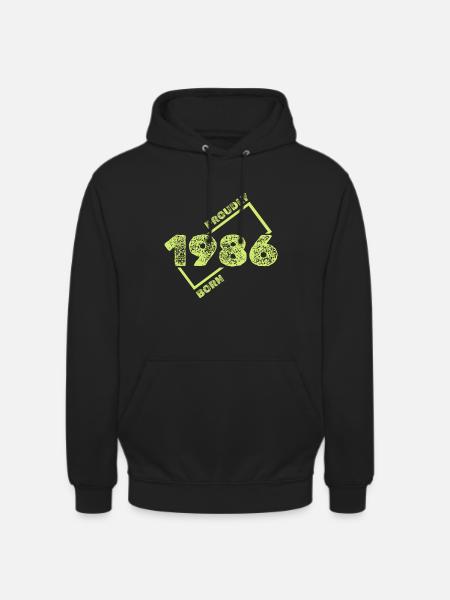 1986 1986 - Unisex Hoodie - black