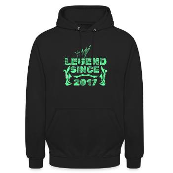 2017 - Unisex Hoodie - black - Front - Alina (178cm) & Michal (187cm)