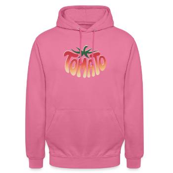 Tomato - Cool Vegetable Logo - Unisex Hoodie - pink - Front - Alina (178cm) & Michal (187cm)