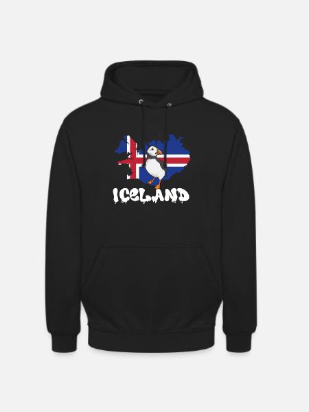 puffin, puffin, auks, lunde - Unisex Hoodie - black