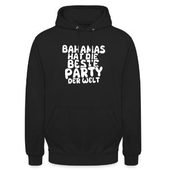 Urlaubsland Bahamas - Unisex Hoodie - Schwarz - Vorne - Alina (178cm) & Michal (187cm)