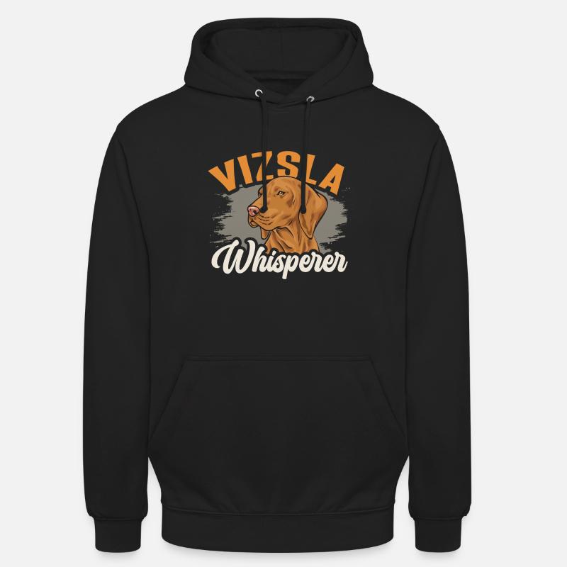 Vizsla Whisperer Vizsla hongrois - Sweat-shirt à capuche unisexe - noir