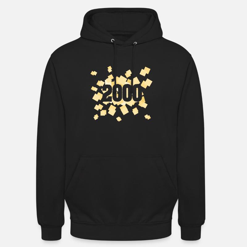 Né en 2000 - Sweat-shirt à capuche unisexe - noir