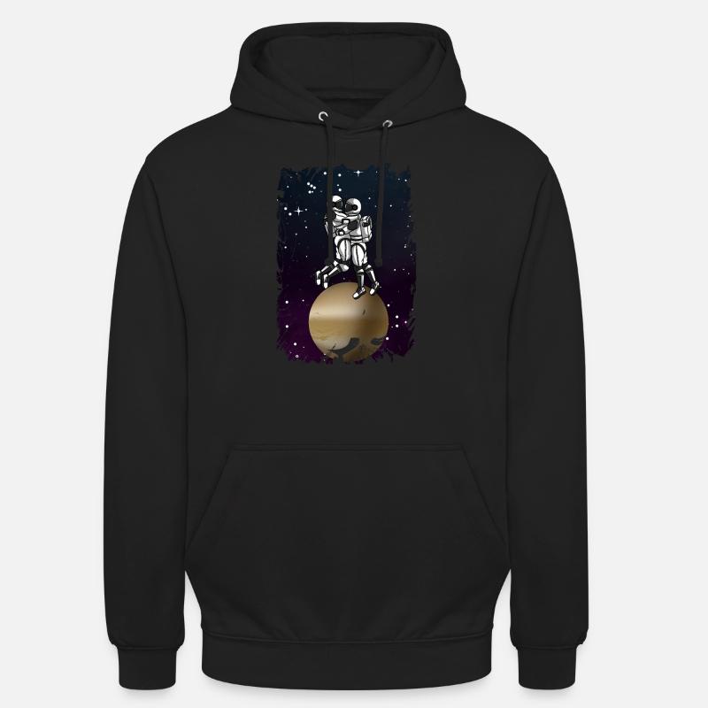 ASTRONAUT LOVE Space Saint Valentin - Sweat-shirt à capuche unisexe - noir