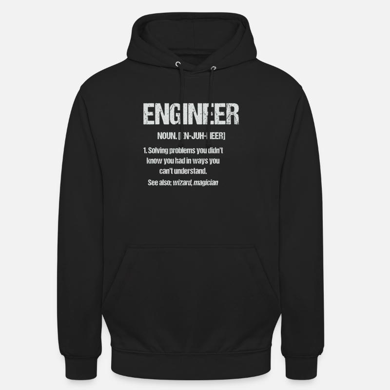 Engineer Lustig Engineering Degree - Unisex Hoodie - black