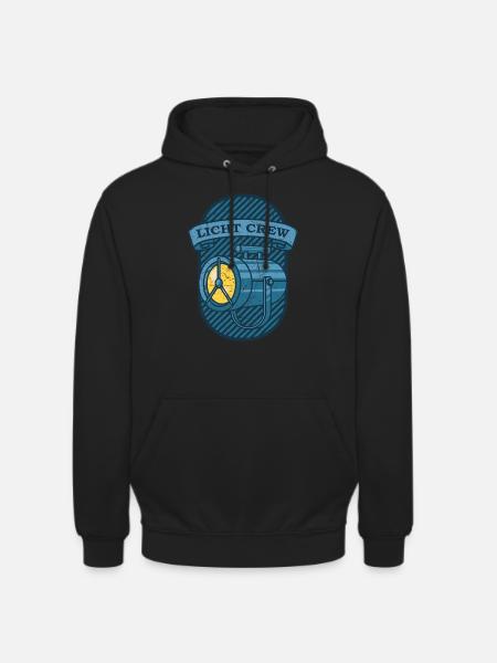 Licht Crew Theater Lichttechniker - Unisex Hoodie - Schwarz