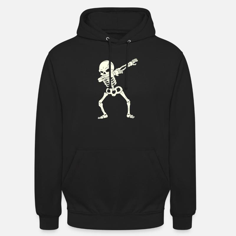 Squelette de dabbing Halloween 2021 Enfants Rapide - Sweat-shirt à capuche unisexe - noir