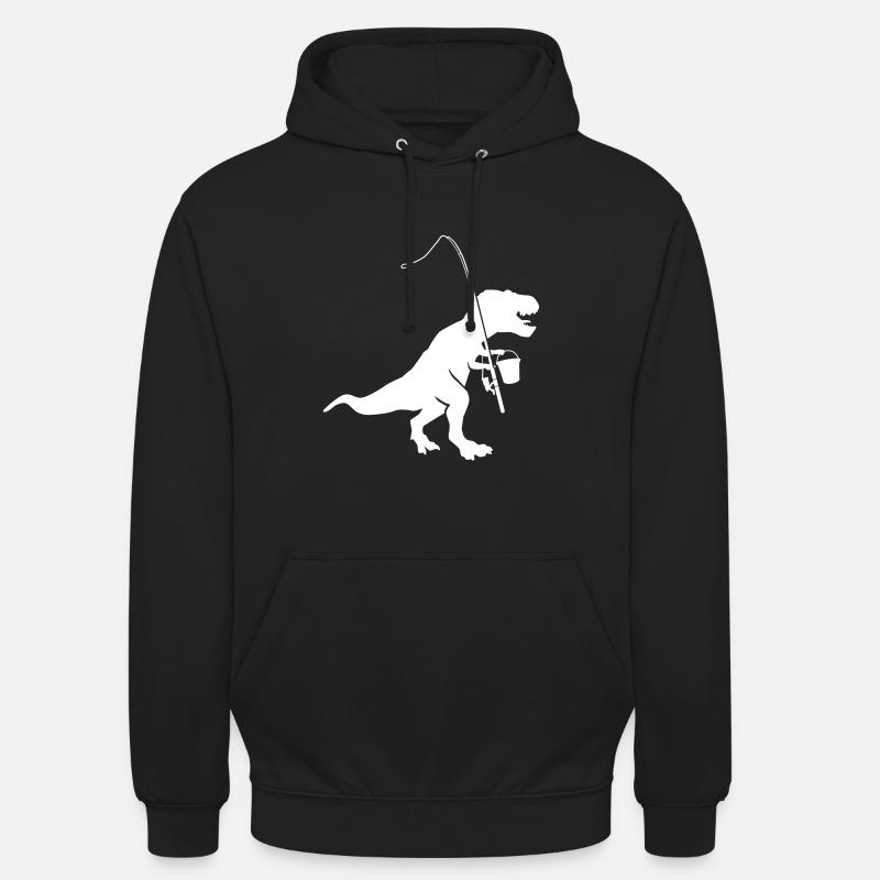 pêche - Sweat-shirt à capuche unisexe - noir