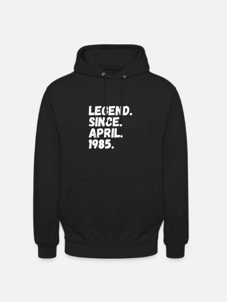 Legend Since April 1985 - Unisex Hoodie - black