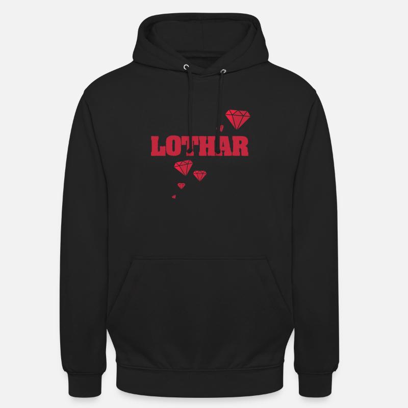 Idée cadeau Lothar - Sweat-shirt à capuche unisexe - noir