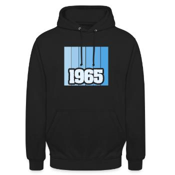 1965 - Unisex Hoodie - black - Front - Alina (178cm) & Michal (187cm)