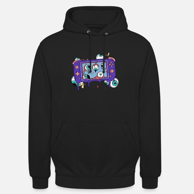 CONSOLE DE JEU ZOMBIE GAME CONTROLLER - Sweat-shirt à capuche unisexe - noir