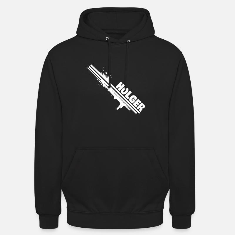 Cadeau pour Holger - Sweat-shirt à capuche unisexe - noir