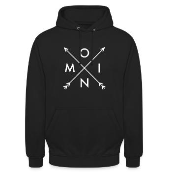 MOIN Moin Norddeutsch - Unisex Hoodie - Schwarz - Vorne - Alina (178cm) & Michal (187cm)