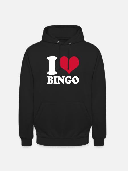 I Love Bingo - Unisex Hoodie - black