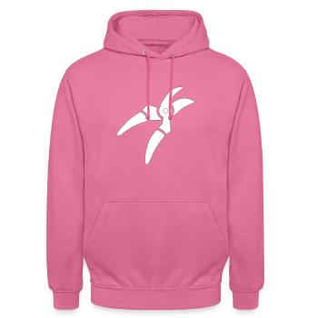 Schere - Unisex Hoodie - Pink - Vorne - Alina (178cm) & Michal (187cm)