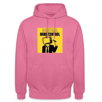 Medien-Gedankenkontrolle - Unisex Hoodie - Pink - Vorne - Alina (178cm) & Michal (187cm)