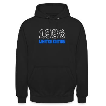 40. Geburtstag 40er Limited Edition 1985 - Unisex Hoodie - Schwarz - Vorne - Alina (178cm) & Michal (187cm)