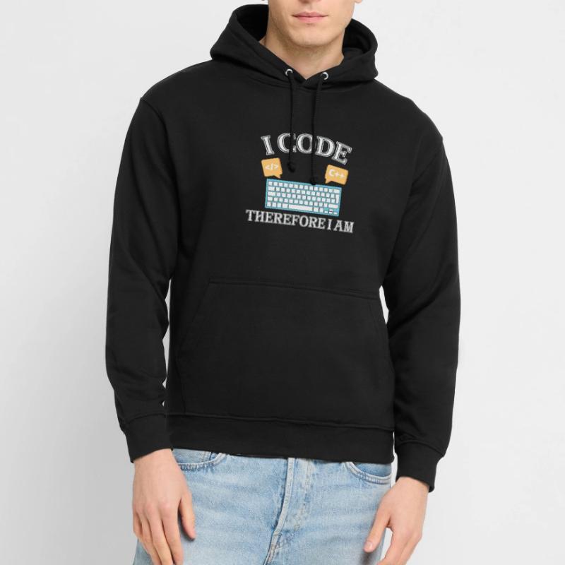 I code therefore i am Funny Programmer for Woman Unisex Hoodie