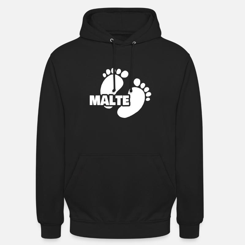 Naissance Malte - Sweat-shirt à capuche unisexe - noir