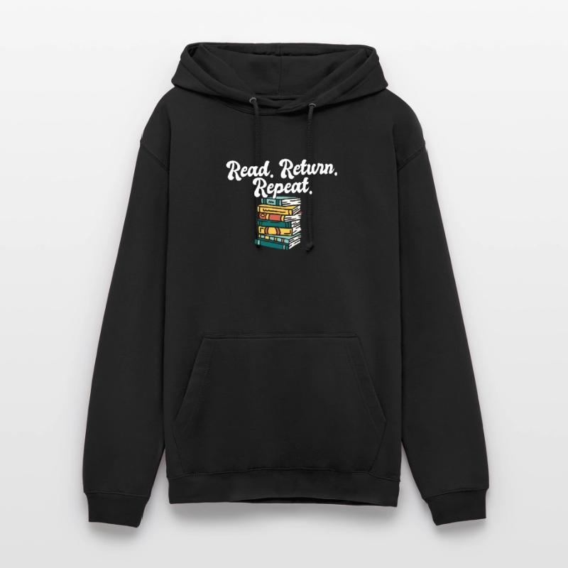 Librarian Read Return Repeat Library Worker Book Unisex Hoodie