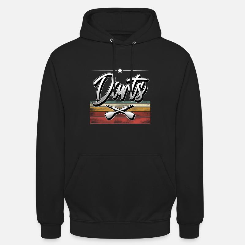 Fléchettes - Sweat-shirt à capuche unisexe - noir