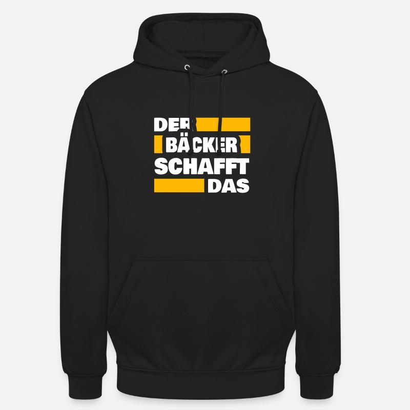 Le boulanger comme travail - Sweat-shirt à capuche unisexe - noir