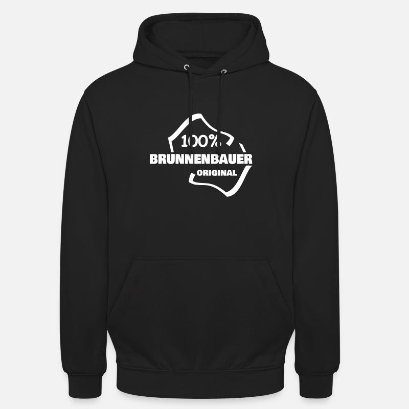 Profession Constructeur de puits - Sweat-shirt à capuche unisexe - noir