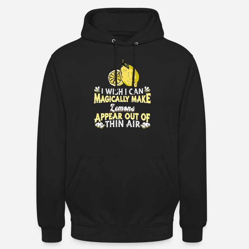 Lemon Citrus Fruit Lime - Unisex Hoodie - black