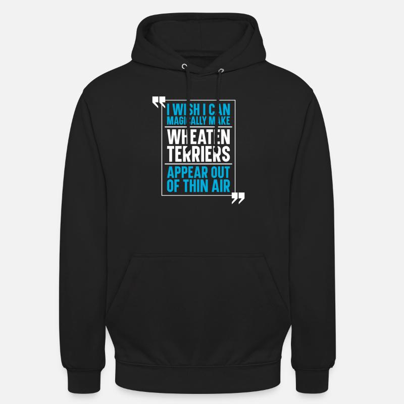 Chien Wheaten Terrier - Sweat-shirt à capuche unisexe - noir