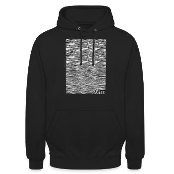 Ostsee-Liebe, Ostsee-Fans - Unisex Hoodie - Schwarz - Vorne - Alina (178cm) & Michal (187cm)