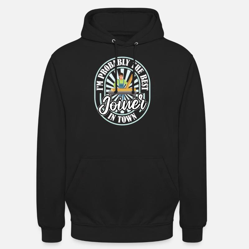 Charpentier Charpentier Drôle - Sweat-shirt à capuche unisexe - noir