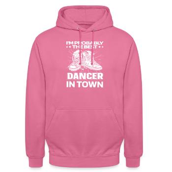 Dancing Dancers Funny - Unisex Hoodie - pink - Front - Alina (178cm) & Michal (187cm)