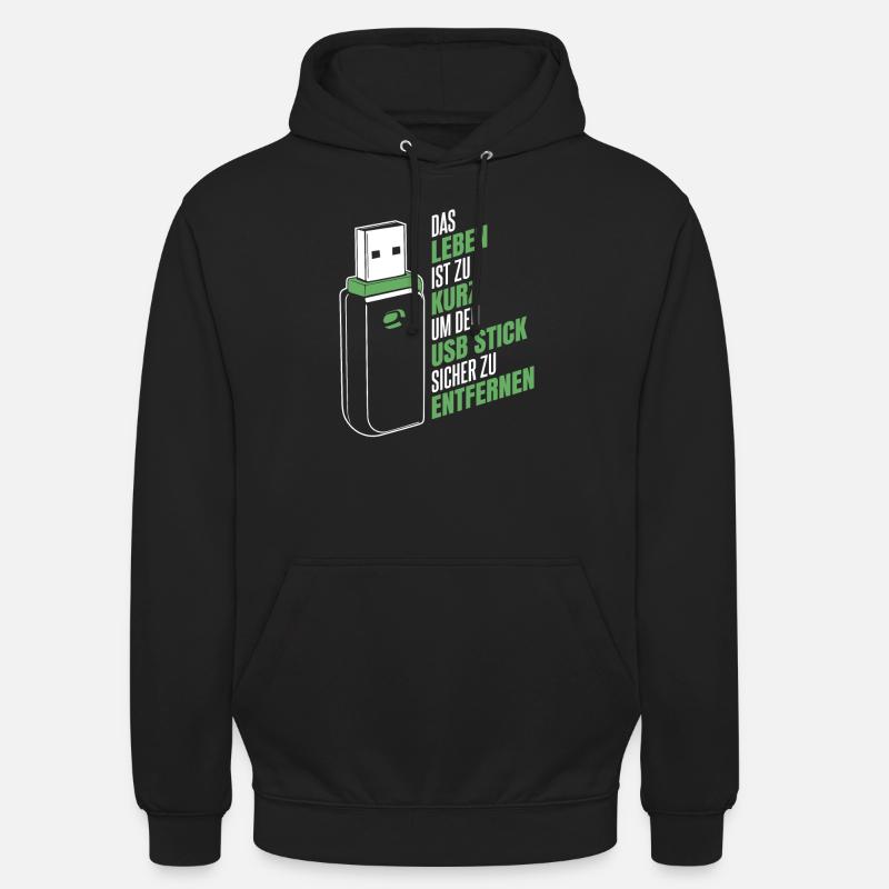 Entwickler Coder Programmierer USB Unisex Hoodie