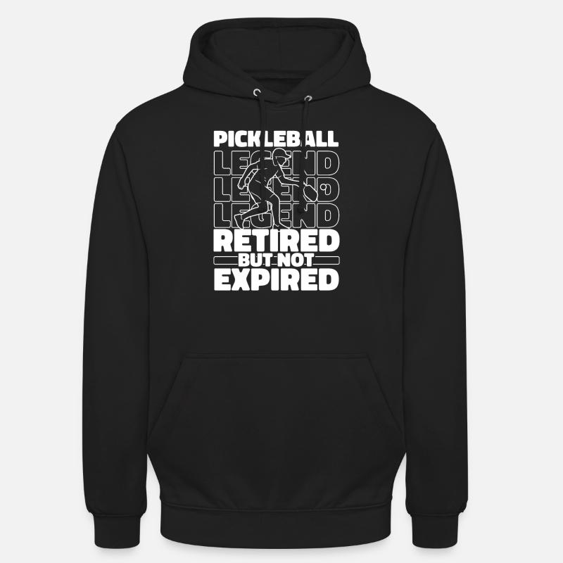 Retired pickleball - Unisex Hoodie - black