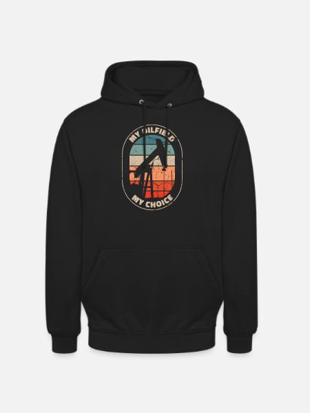 Oil Field Oil Rig Selection - Unisex Hoodie - black