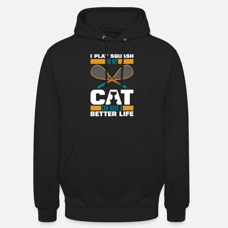 Chat de courge - Sweat-shirt à capuche unisexe - noir