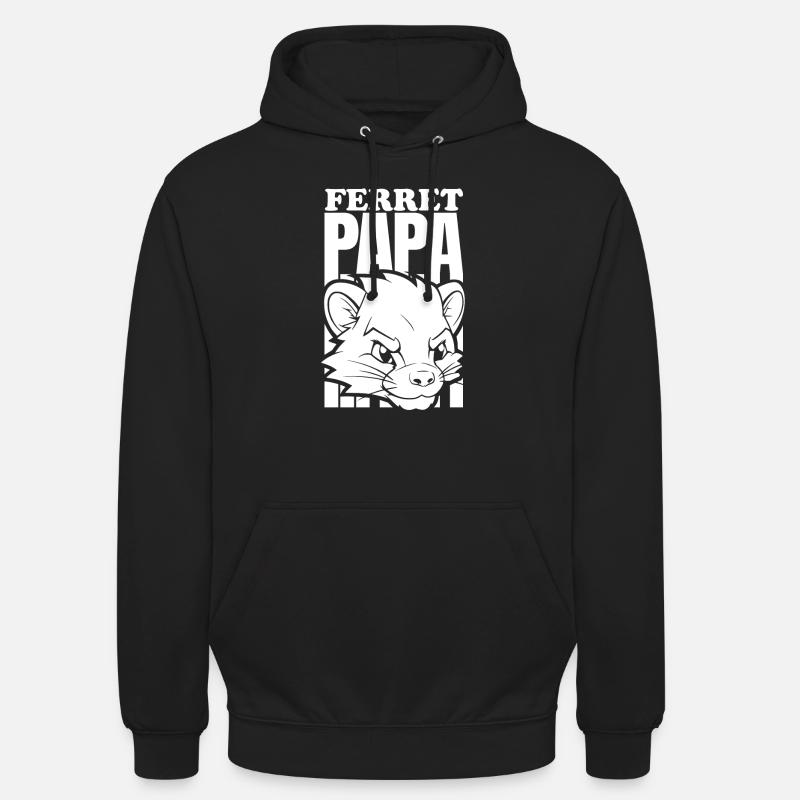 Ferret polecat daddy - Unisex Hoodie - black