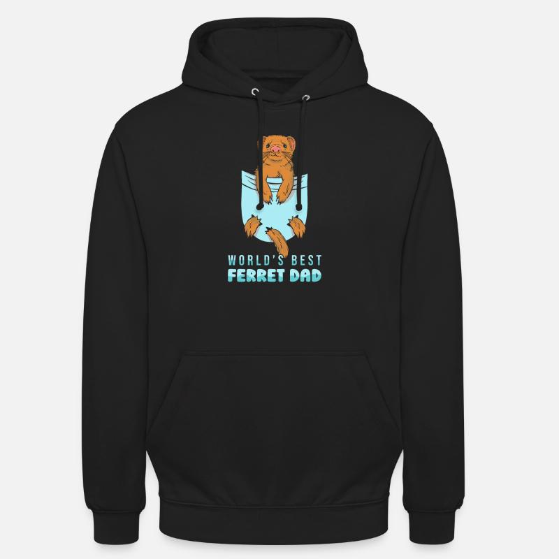 Frettchen Iltis Niedlich - Unisex Hoodie - Schwarz