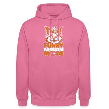 Furry Fandom Fursuits - Unisex Hoodie - pink - Front - Alina (178cm) & Michal (187cm)