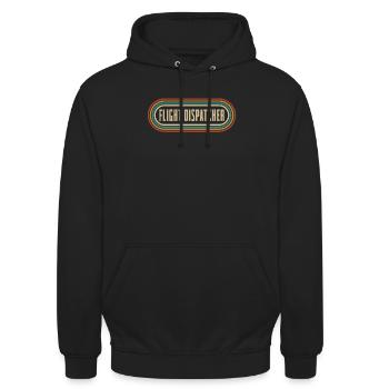 Notruf Leitstelle Einsatzzentrale - Unisex Hoodie - Schwarz - Vorne - Alina (178cm) & Michal (187cm)