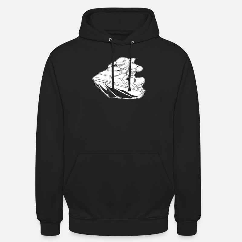 Jet Ski Requin - Sweat-shirt à capuche unisexe - noir