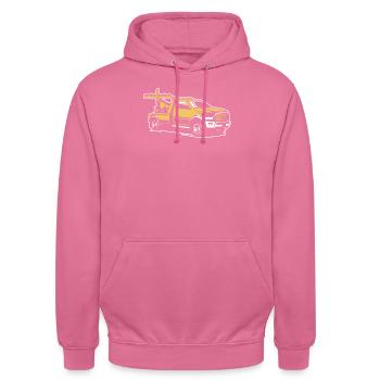 Abschleppdienst Abschlepper - Unisex Hoodie - Pink - Vorne - Alina (178cm) & Michal (187cm)