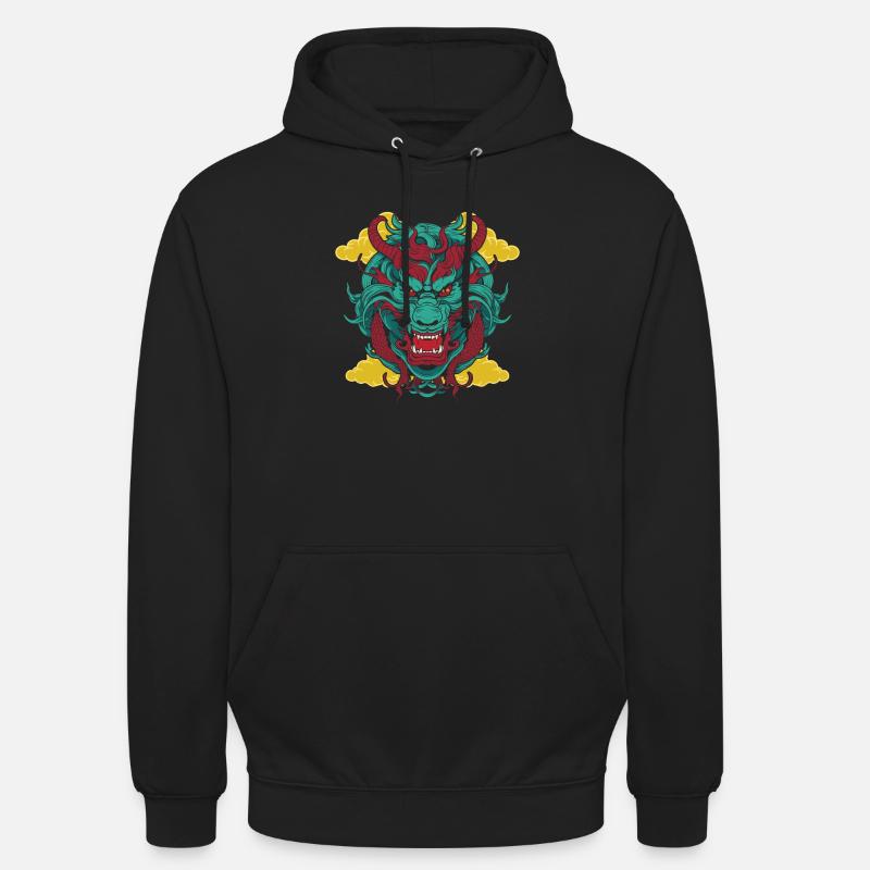 Année du Dragon 2024 - Sweat-shirt à capuche unisexe - noir