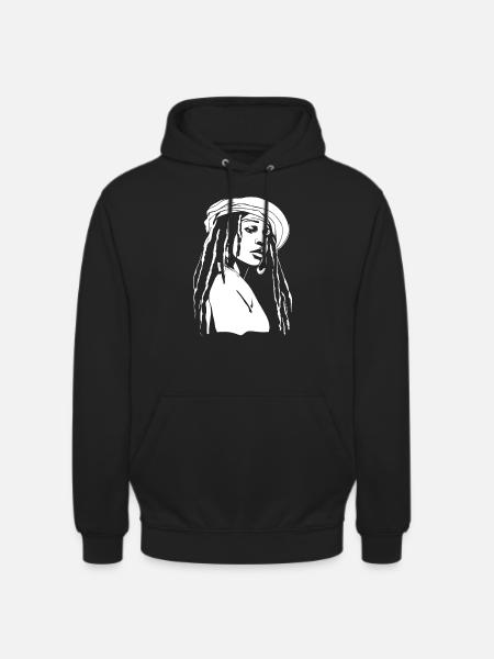 Rasta Hair Dreadlocks Dreads - Unisex Hoodie - black
