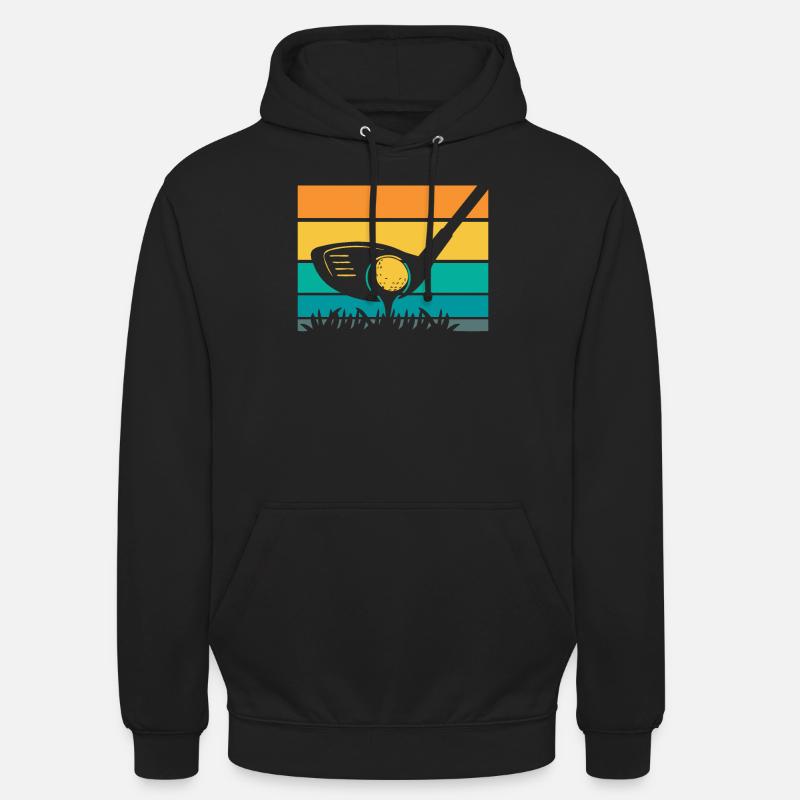 Golf Golfeurs Golfeurs - Sweat-shirt à capuche unisexe - noir