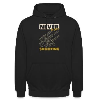 Airsoft - Unisex Hoodie - Schwarz - Vorne - Alina (178cm) & Michal (187cm)