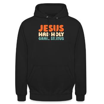 Sneakers Christian - Unisex Hoodie - Schwarz - Vorne - Alina (178cm) & Michal (187cm)