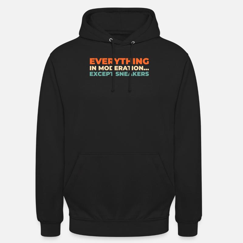 Baskets - Sweat-shirt à capuche unisexe - noir
